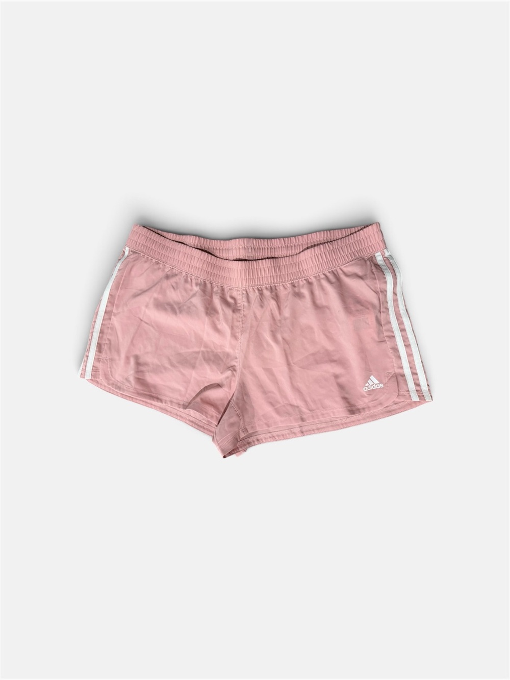 NWT Adidas Women’s Pink Pacer Athletic Shorts with Side Stripes